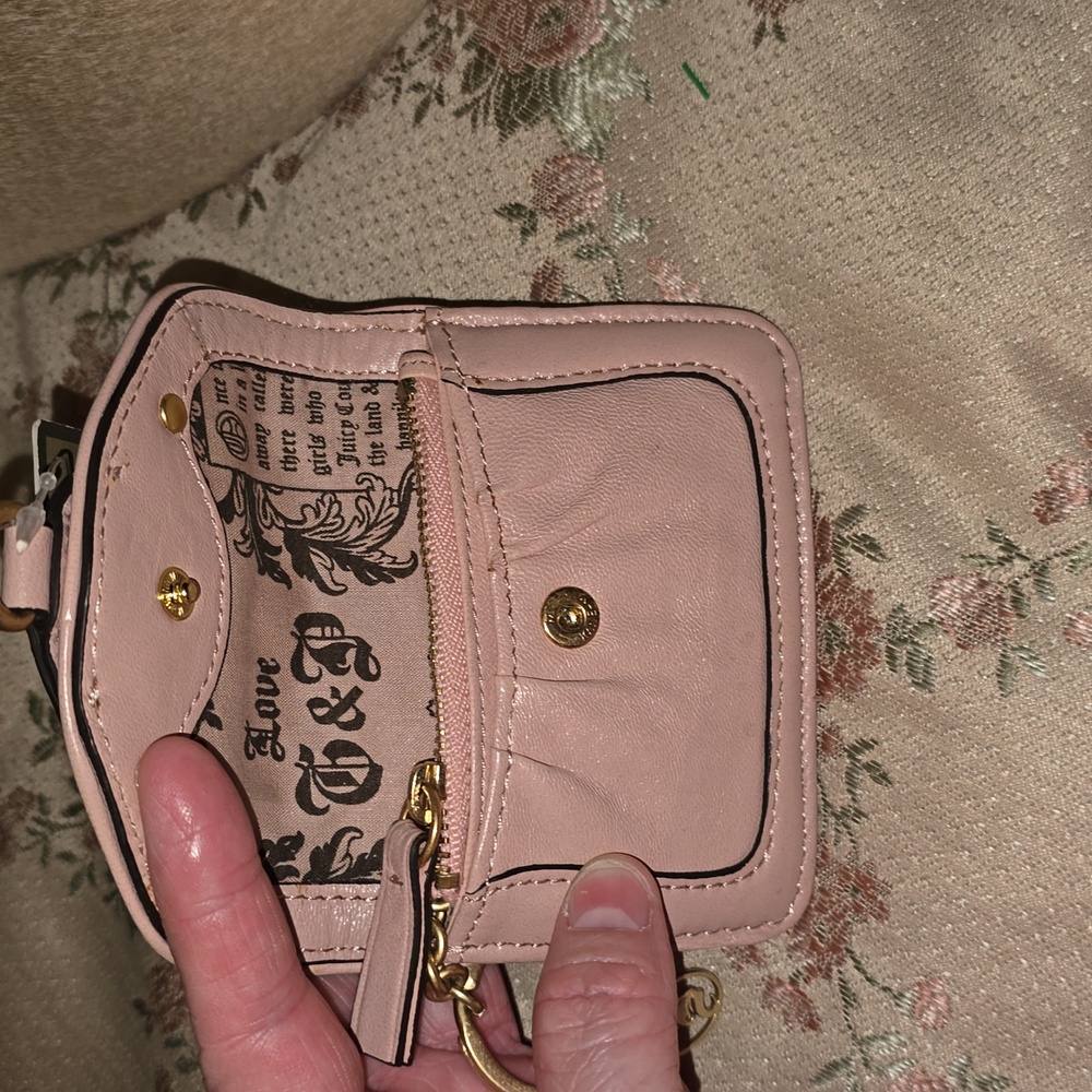 Vintage NWT PINK Juicy couture MINI wallet KEYCHAIN - Picture 5 of 7